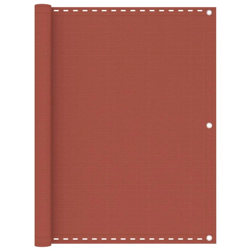 Écran de balcon brise pare vue protection confidentialité 120 x 500 cm PEHD terre cuite 02_0010402