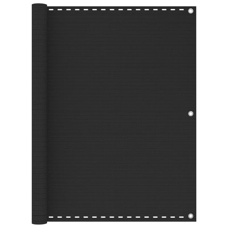 Écran de balcon brise pare vue protection confidentialité 120 x 400 cm PEHD anthracite 02_0009962