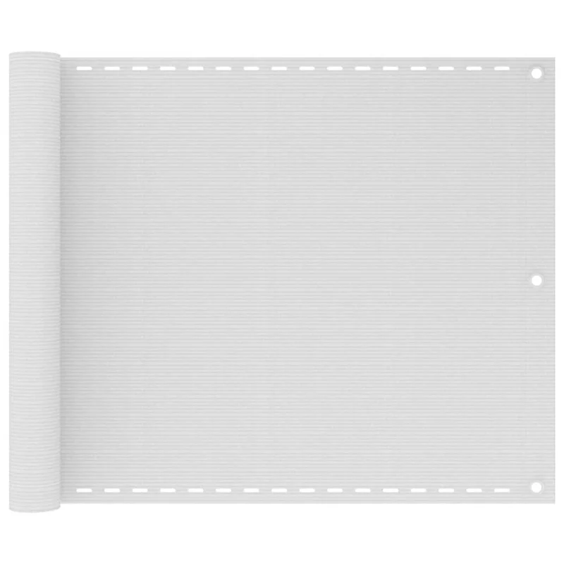 Écran de balcon 75 x 300 cm PEHD blanc 02_0010049