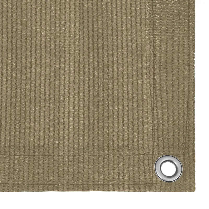 Écran de balcon brise pare vue protection confidentialité 120 x 500 cm PEHD taupe 02_0010375