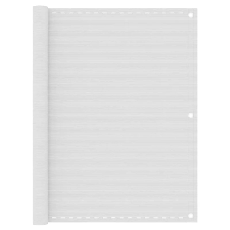 Écran de balcon brise pare vue protection confidentialité 120 x 300 cm PEHD blanc 02_0010040