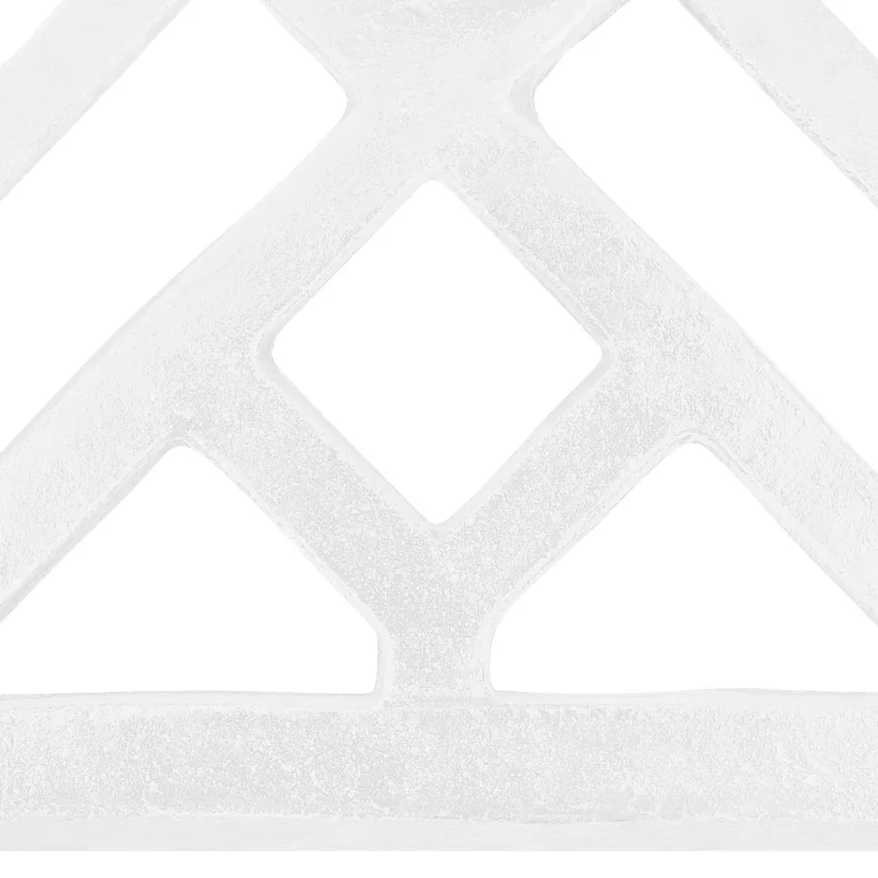 Socle de parasol robuste pour extérieur jardin 44 x 44 x 31 cm en fonte blanc 02_0046550