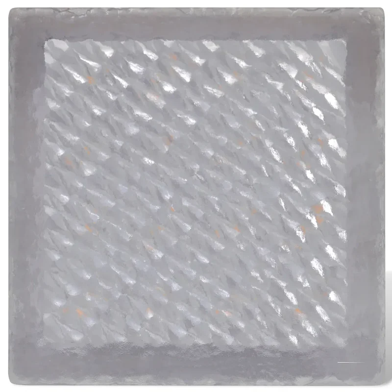 Lot de 12 lampes LED enterrées 100 x 100 x 68 mm éclairage extérieur jardin étanche en polycarbonate noir 02_0046359