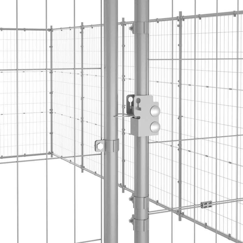 Chenil extérieur cage enclos parc animaux chien extérieur acier galvanisé 36,3 m² 02_0000421