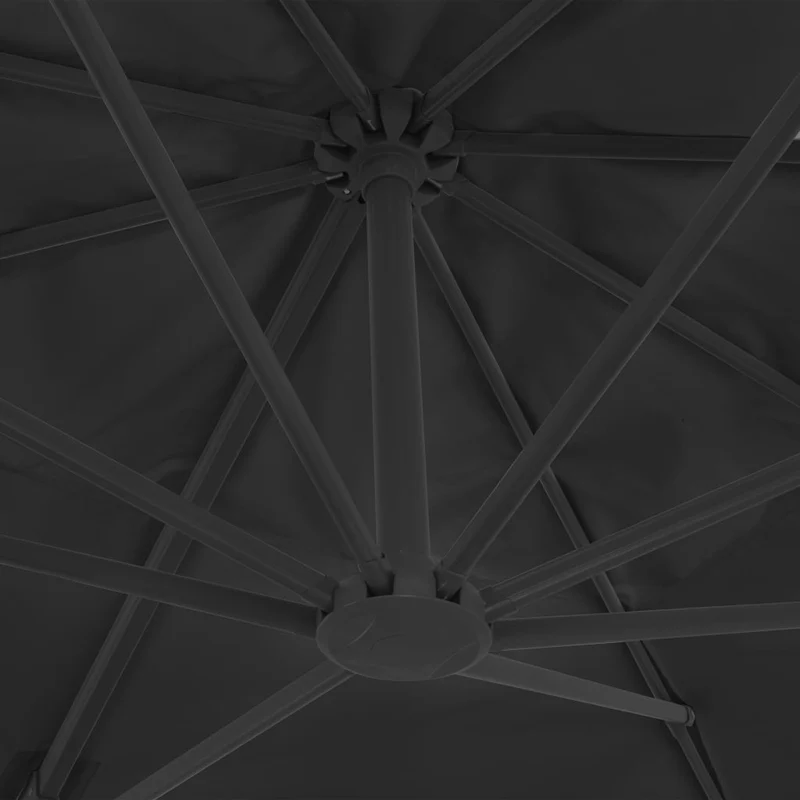 Parasol meuble de jardin en porte-à-fau x mât en aluminium 400 x 300 cm anthracite 02_0008644