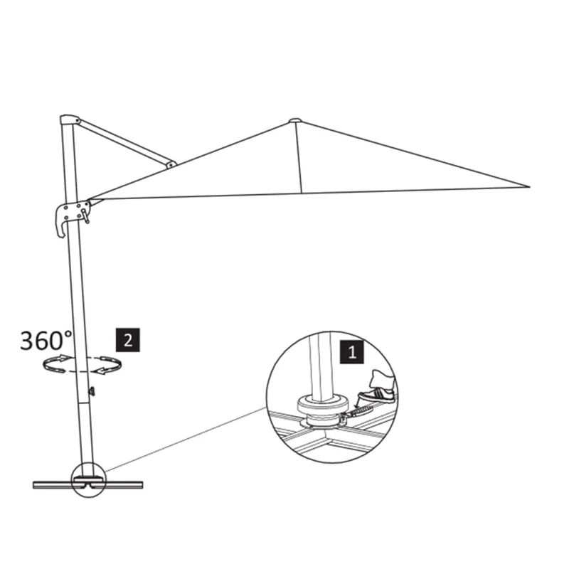 Parasol meuble de jardin en porte-à-fau x mât en aluminium 400 x 300 cm anthracite 02_0008644