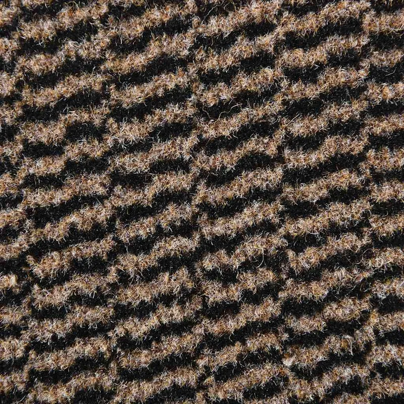 Paillasson antidérapant flexible intérieur extérieur 40 x 60 cm en polypropylène marron 02_0058126