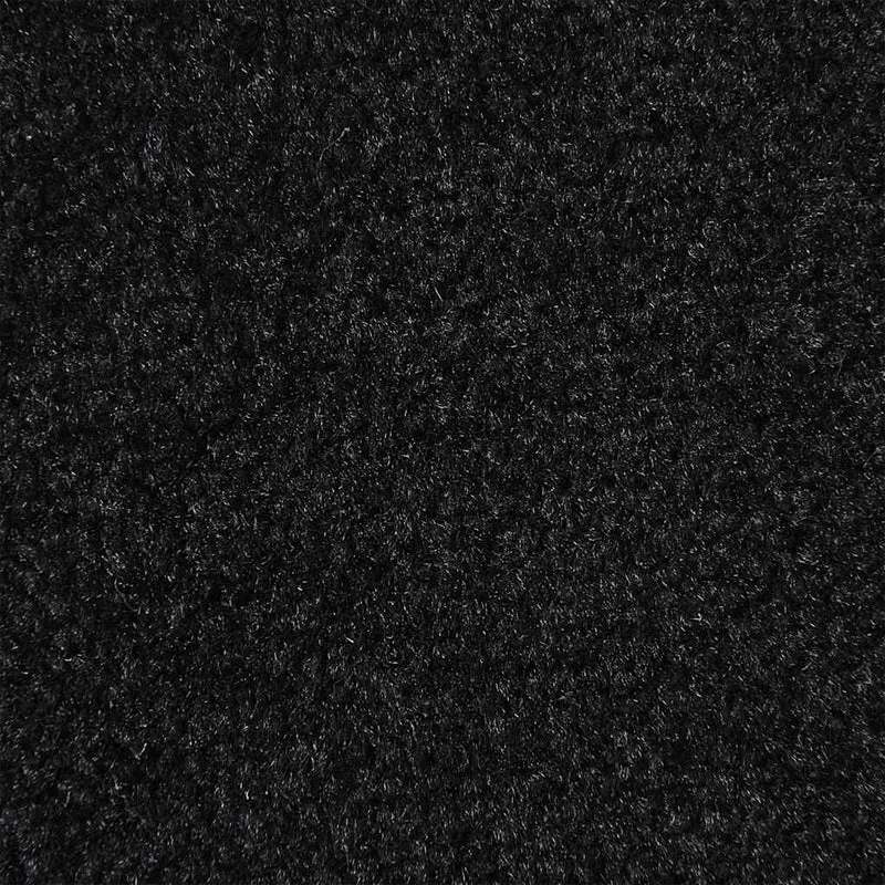 Paillasson rectangulaire antidérapant absorbant noir 60 x 150 cm en polypropylène noir 02_0058149