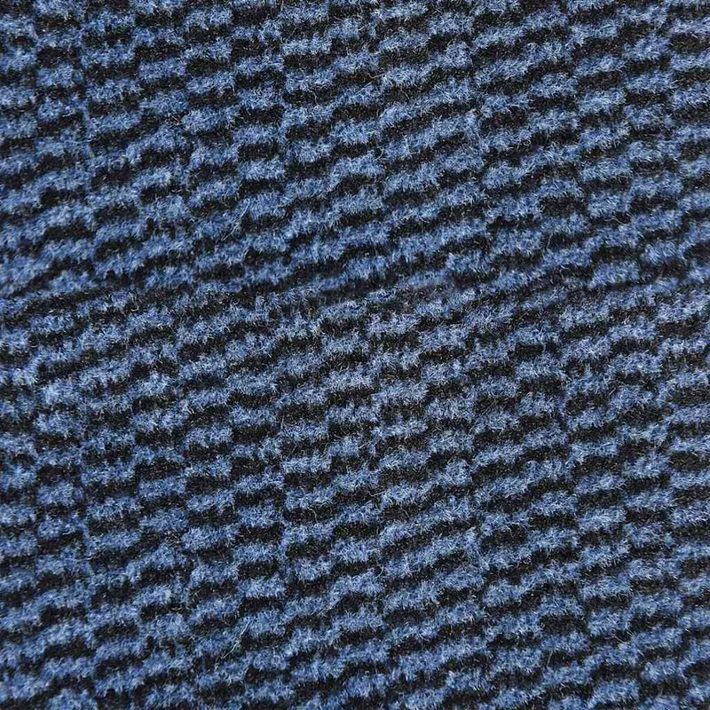 Paillasson d'entrée antidérapant durable 115 x 300 cm absorption eau saleté en PP bleu 02_0058123
