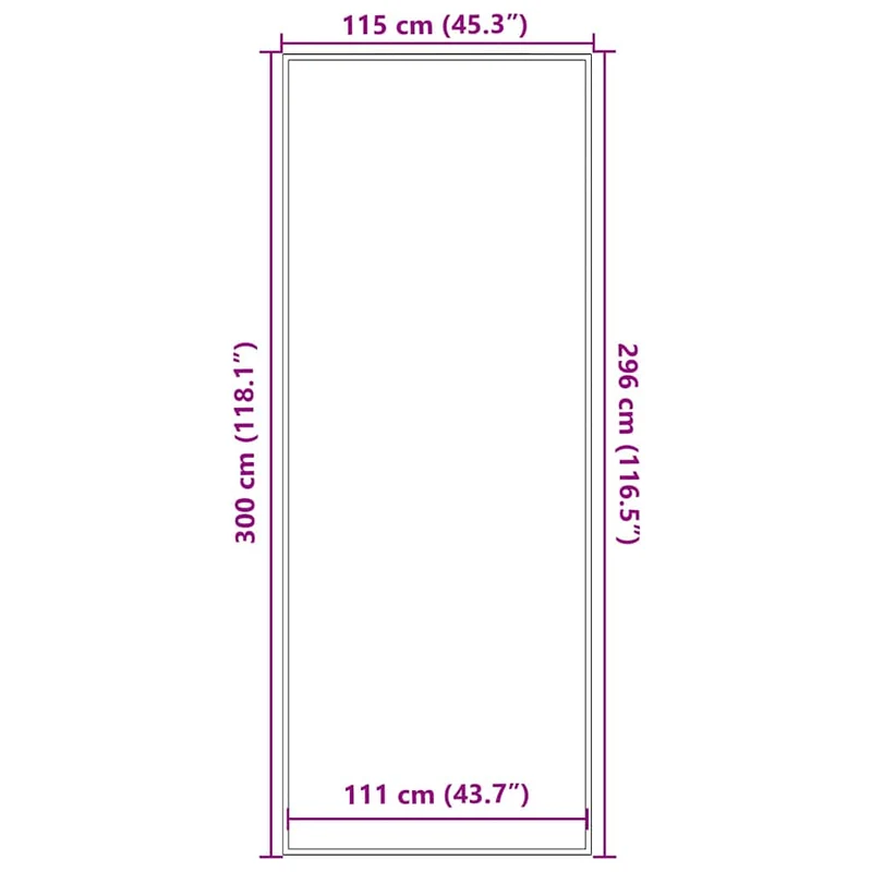 Paillasson d'entrée antidérapant durable 115 x 300 cm absorption eau saleté en PP bleu 02_0058123