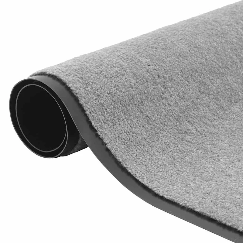 Paillasson antidérapant 115 x 300 cm facile à nettoyer et durable pour entrée foyer en PP gris 02_0058188