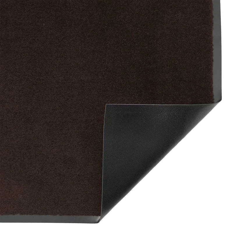 Paillasson antidérapant en intérieur extérieur 115 x 200 cm absorbant saleté design moderne en PVC marron 02_0058176