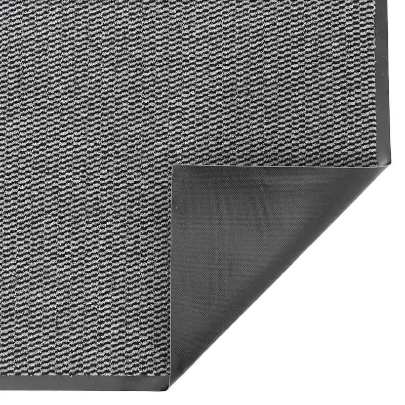 Paillasson flexible antidérapant intérieur extérieur 60 x 150 cm en polypropylène anthracite 02_0058095