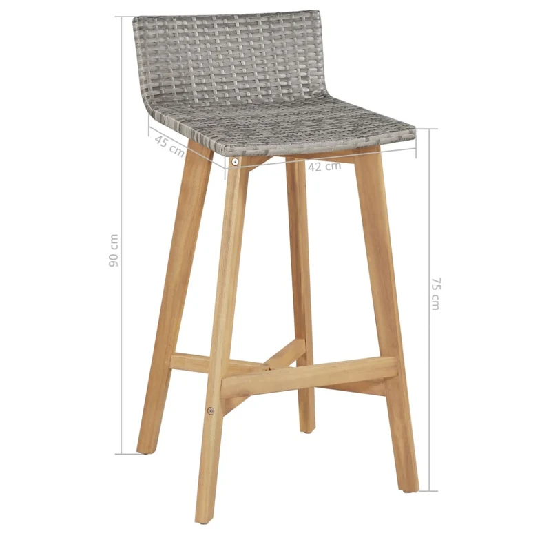 Mobilier à dîner d'extérieur 5 pièces bois d'acacia solide 02_0014652