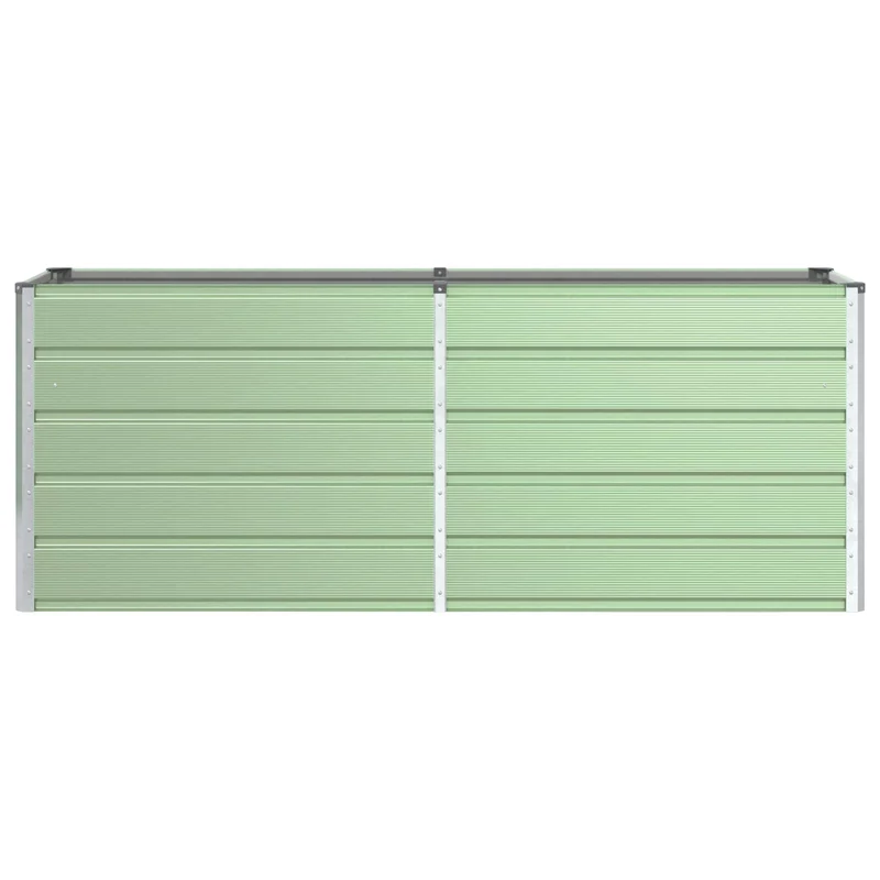 Jardinière moderne en acier galvanisé 480 x 50 x 45 cm design industriel extérieur en acier vert pastel 02_0059278