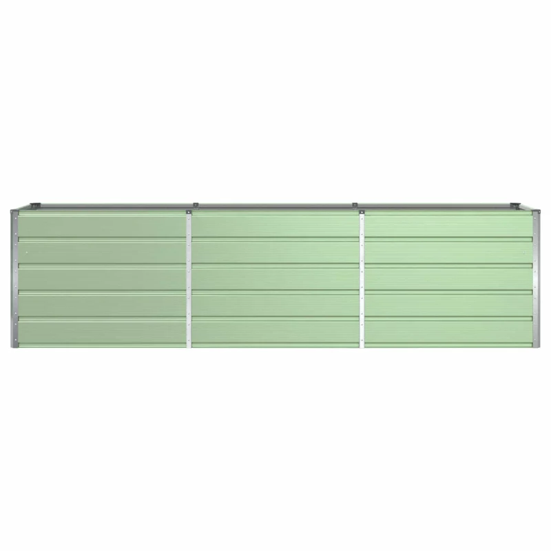Jardinière moderne acier galvanisé design industriel extérieur polyvalent 480 x 50 x 45 cm en acier vert pastel 02_0059280