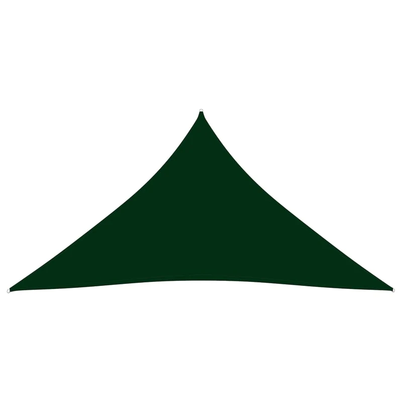 Voile toile d'ombrage parasol tissu oxford triangulaire 5 x 6 x 6 m vert foncé 02_0009933