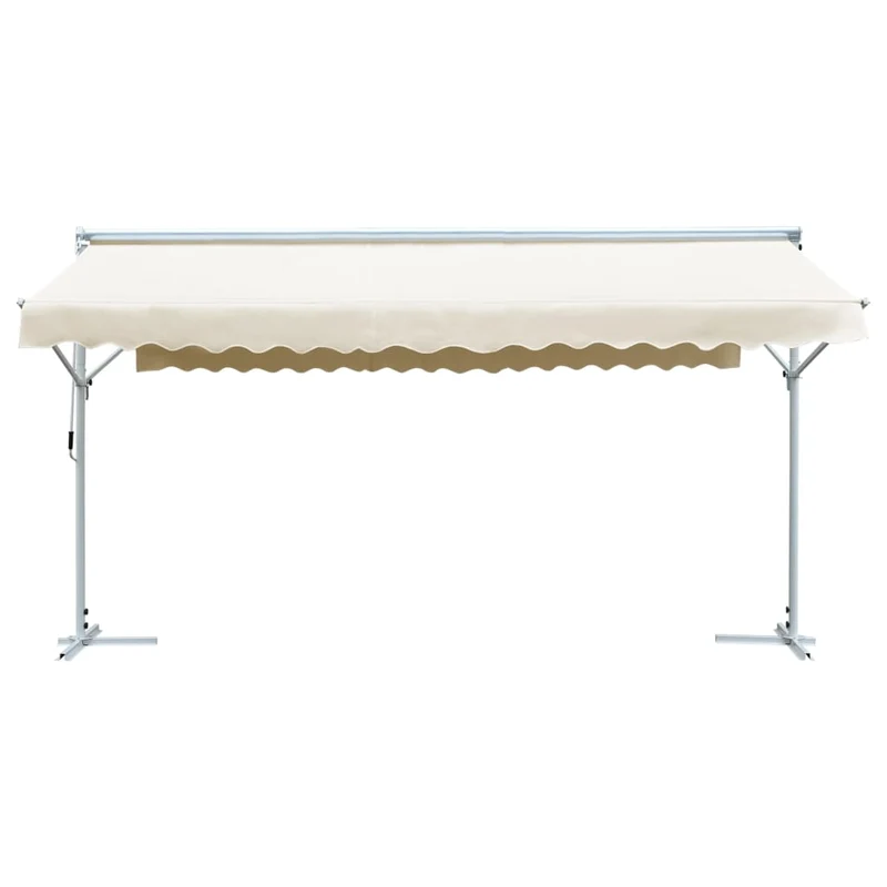 Auvent sur pied 600 x 300 cm crème 02_0007483