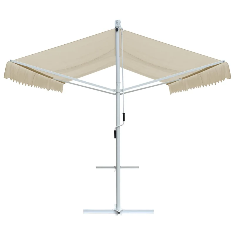 Auvent sur pied 600 x 300 cm crème 02_0007483
