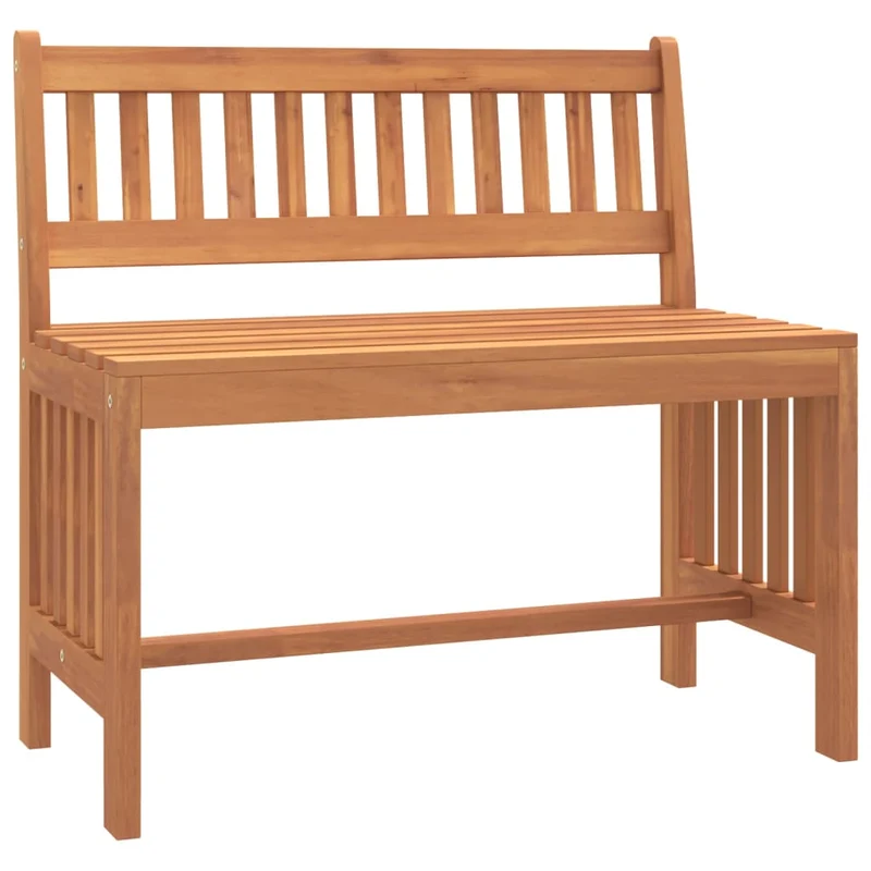 Banc de jardin meuble de patio d'extérieur terrasse 80 x 45 x 77 cm bois massif d'eucalyptus 02_0011325
