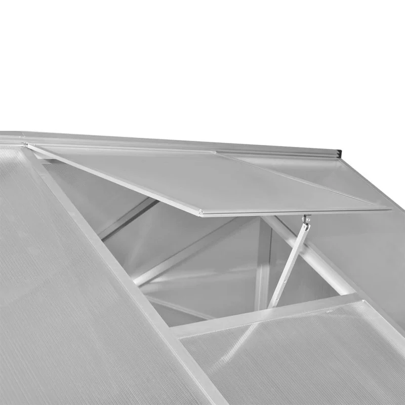 Serre tente abri plante fleur légumes renforcée en aluminium avec cadre de base 9,025 m² Transparent 02_0044663
