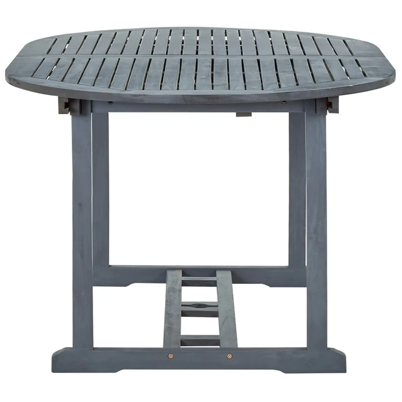 Mobilier à dîner d'extérieur 7 pièces en bois d'acacia solide gris 02_0014677