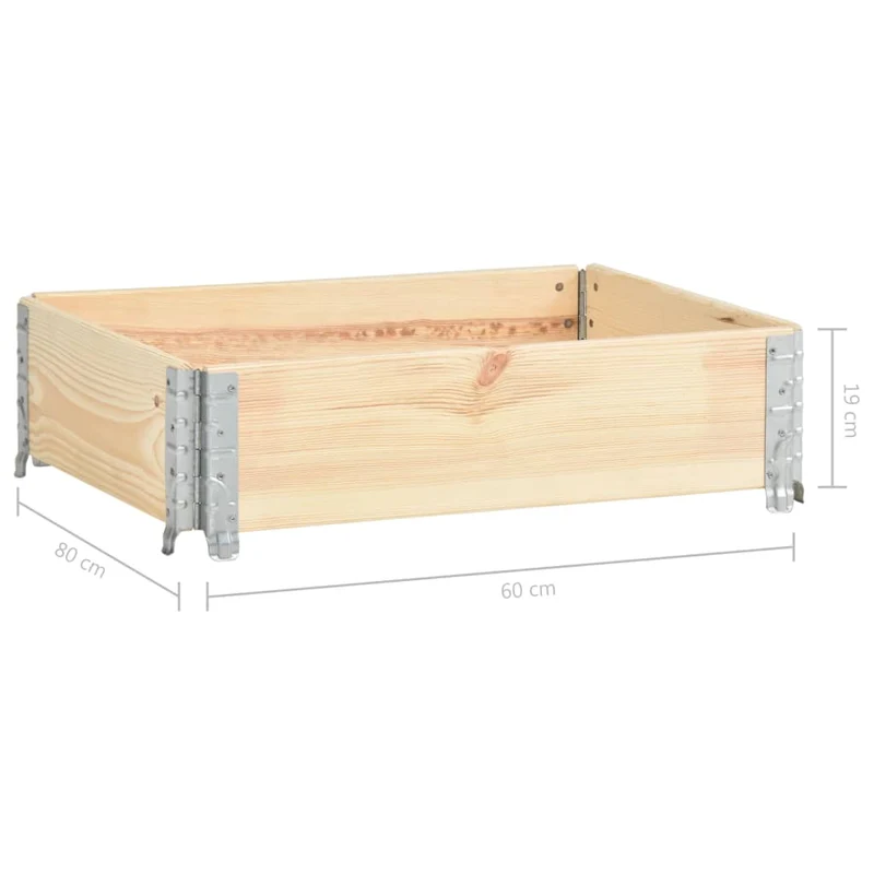 Jardinière surélevée 60 x 80 cm bois de pin solide 02_0000850