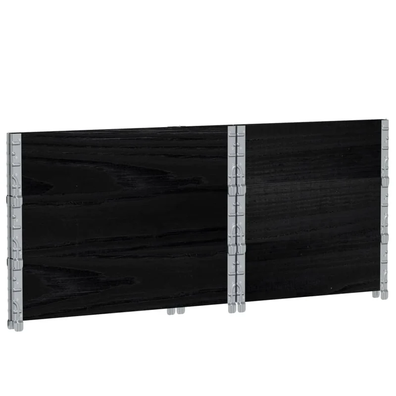 Jardinière bac lit surélevé plantes fleurs terrasse jardin 80 x 60 cm bois massif de pin noir 02_0037886