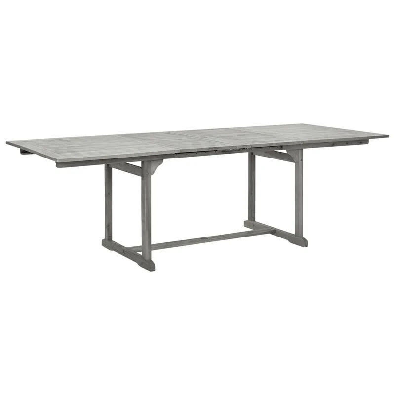 Ensemble de salle à manger de jardin meuble extérieur 7 pièces bois d'acacia solide 02_0013936