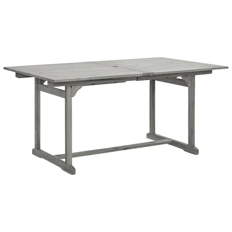 Ensemble de salle à manger de jardin meuble extérieur 7 pièces bois d'acacia solide 02_0013936