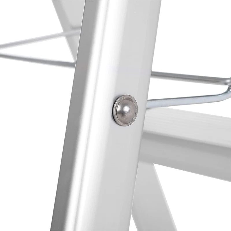 Échelle domestique pliable escabeau marchepied 3 niveaux en alu antidérapant capacité de charge 150 kg conforme aux normes 12_0000480