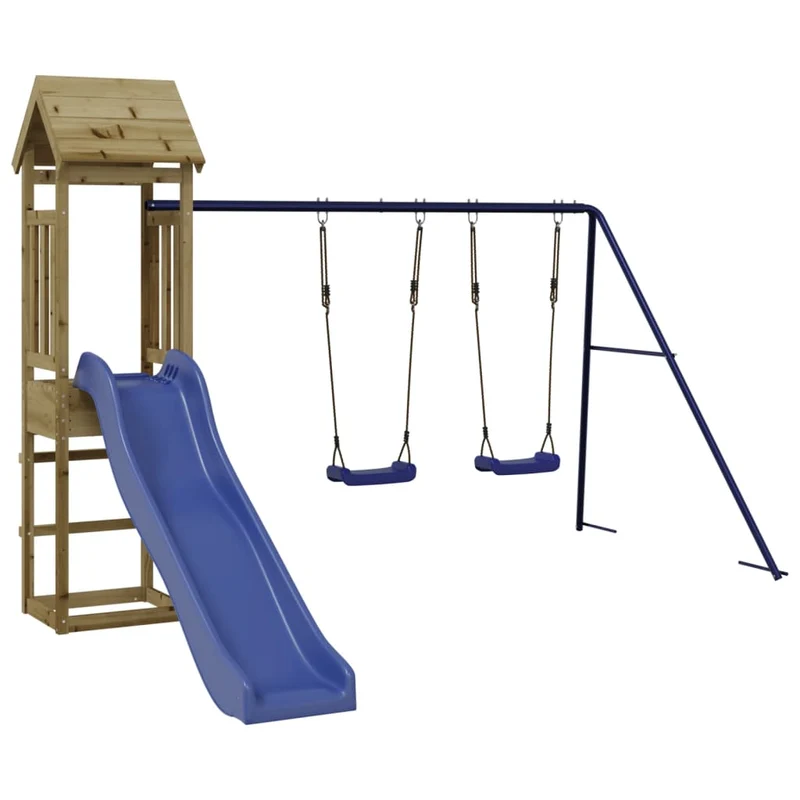 Aire de jeux d'extérieur 255 x 160 x 162 cm bois de pin imprégné 02_0004631