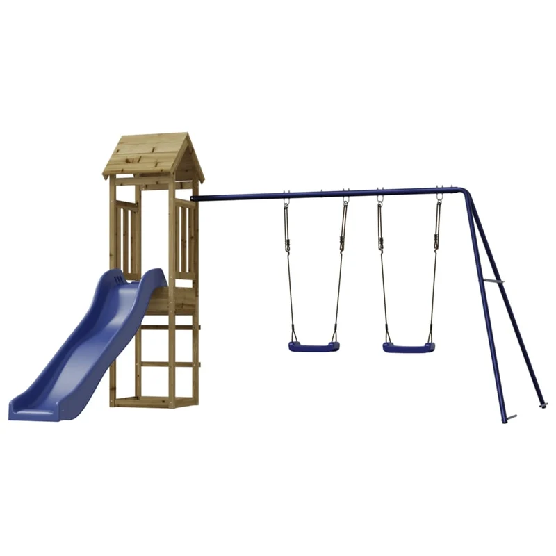 Aire de jeux d'extérieur 255 x 160 x 162 cm bois de pin imprégné 02_0004631
