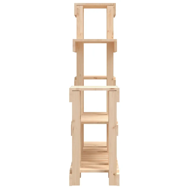 Support à plantes en bois massif style rustique jardin patio 92 x 25 x 97 cm en bois de pin naturel 02_0048471