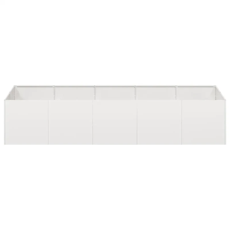 Jardinière à plantes design moderne extérieure 200 x 80 x 40 cm profonde robuste en acier inoxydable 02_0051539