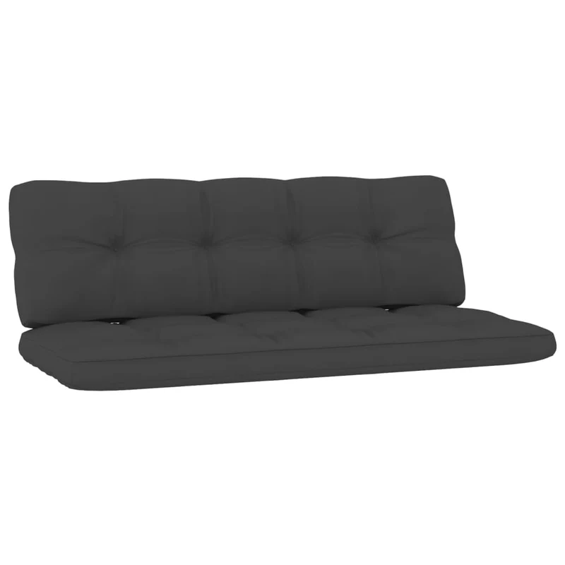 Banc de jardin meuble de patio d'extérieur terrasse avec coussins anthracite 179 x 76 x 76 cm pin imprégné 02_0011627