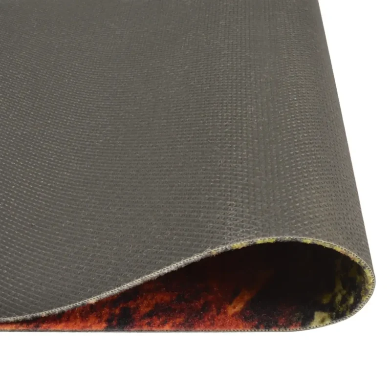 Tapis de cuisine lavable impression cuillère épices 60 x 180 cm antidérapant doux design contemporain en velours beige 02_0046036