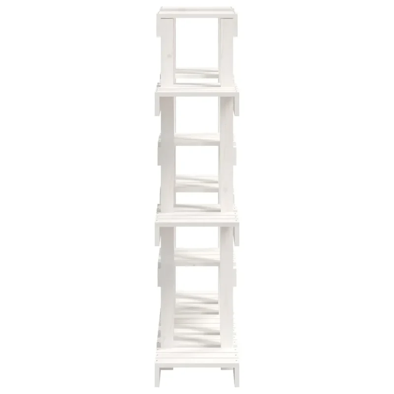 Support à plantes élégant jardin salon 104,5 x 25 x 109,5 cm en bois de pin blanc 02_0048468