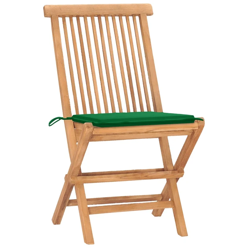 Mobilier à dîner d'extérieur pliable avec coussin 3 pièces teck 02_0014724