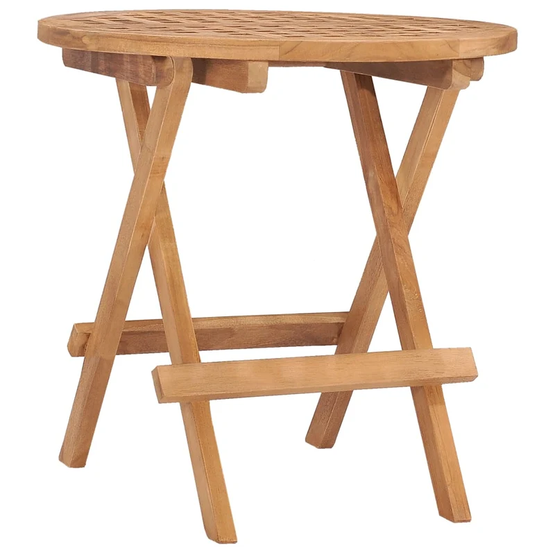 Mobilier à dîner d'extérieur pliable avec coussin 3 pièces teck 02_0014724