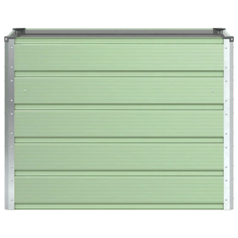Jardinière design moderne 480 x 50 x 45 cm usage extérieur ambiance industrielle en acier galvanisé vert pastel 02_0059276