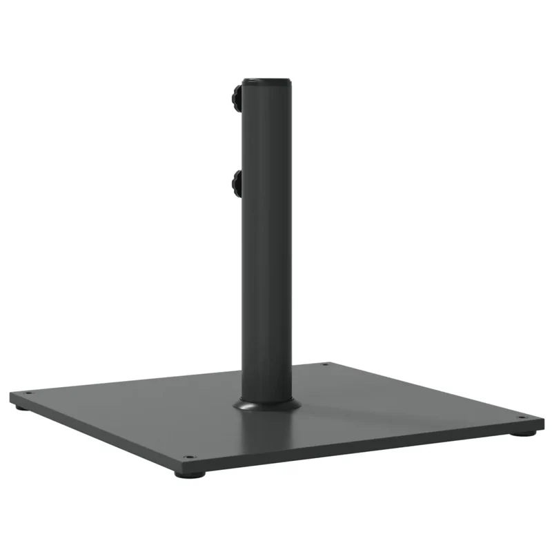 Base de parasol carré 43 x 43 x 38 cm stable avec réglage facile jardin extérieur en acier gris foncé 02_0047475