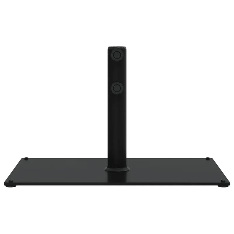 Base de parasol rectangulaire 60,5 x 41 x 38 cm avec 3 adaptateurs stabilité renforcée style extérieur en acier noir 02_0047476
