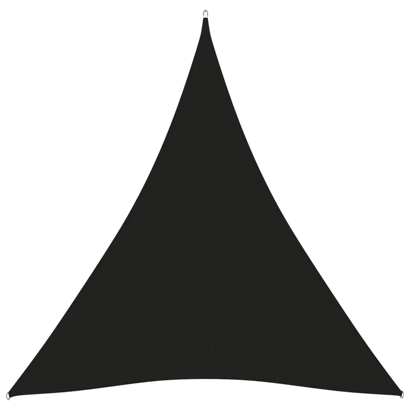 Voile toile d'ombrage parasol tissu oxford triangulaire 5 x 7 x 7 m noir 02_0009940