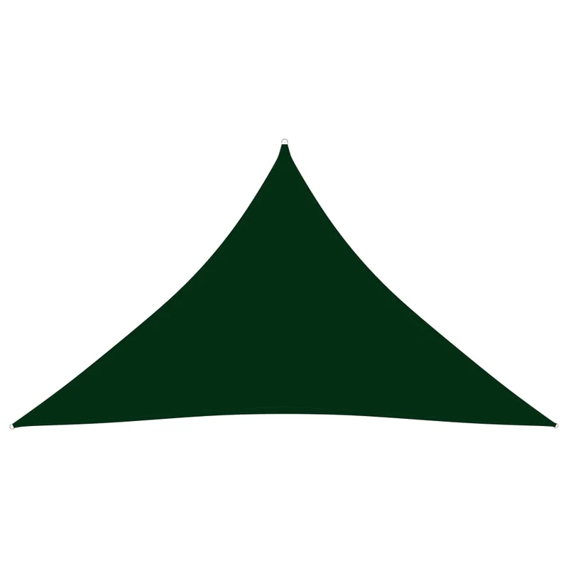 Voile parasol tissu oxford triangulaire 3,5 x 3,5 x 4,9m vert foncé 02_0009956