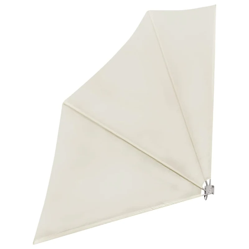 Auvent paravent store brise-vue latéral rétractable de patio jardin terrasse balcon protection visuelle écran 140 x 140 cm crème 02_0007055