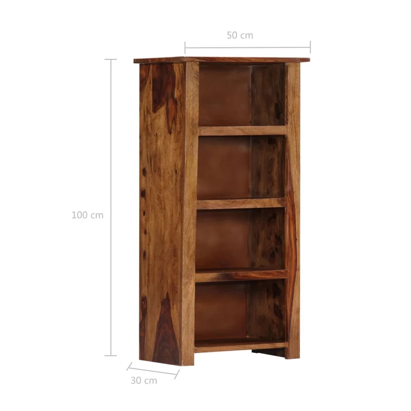 Étagère armoire meuble design bibliothèque 100 cm Bois massif 2702073/2