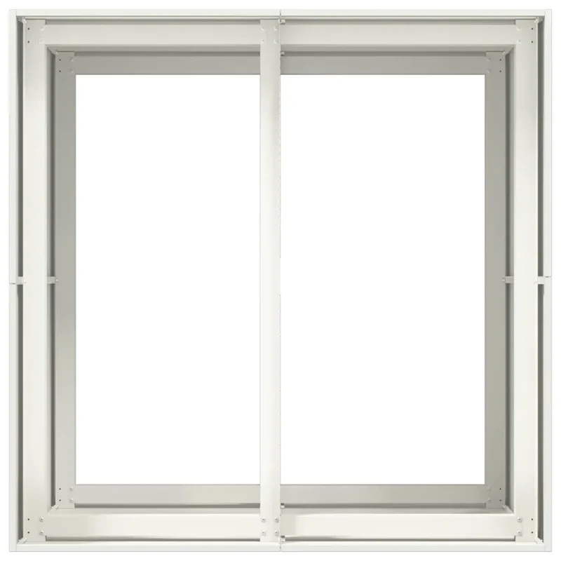 Jardinière carrée moderne extérieure 80 x 80 x 80 cm grande capacité robuste en acier blanc 02_0051564