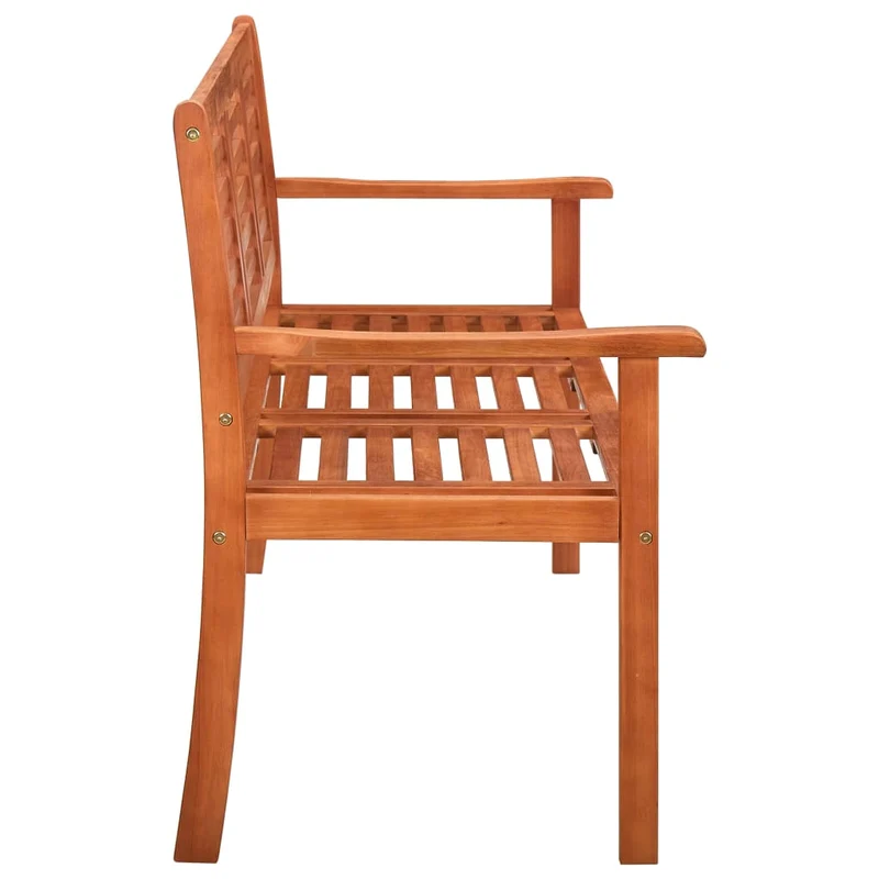 Banc de jardin meuble de patio d'extérieur terrasse 3 places 150 x 60 x 89 cm bois d'eucalyptus solide 02_0011313