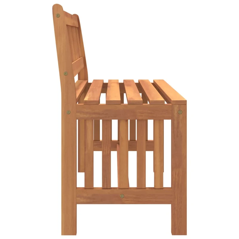 Banc de jardin meuble de patio d'extérieur terrasse 110 x 45 x 77 cm bois massif d'eucalyptus 02_0011173